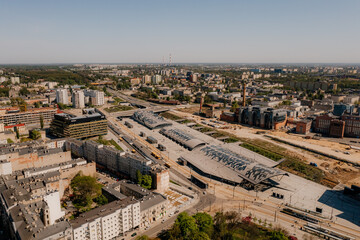 Nowe centrum Łodzi widziane z lotu ptaka © rozentuzjazmowany