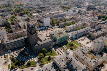 Nowe centrum Łodzi widziane z lotu ptaka