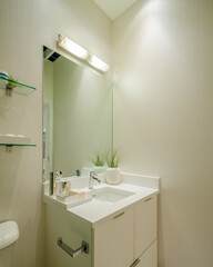 Fragment of a luxury bathroom