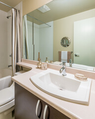 Fragment of a luxury bathroom