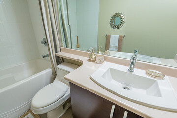 Fragment of a luxury bathroom