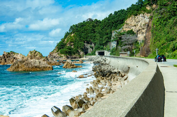 海岸沿いの道路
