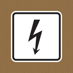 Danger High Voltage Symbol Sign Isolate On White Background,Vector Illustration