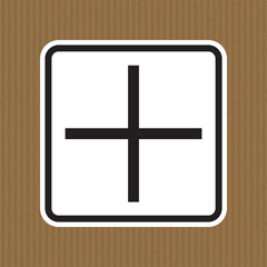 Fototapeta premium Plus Positive Polarity Symbol Sign, Vector Illustration, Isolate On White Background Label. EPS10