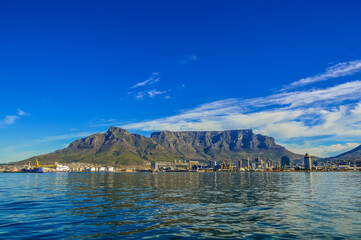 Cape town and table mountain in South Africa