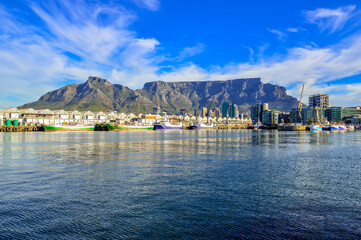 Naklejka premium Cape town and table mountain in South Africa