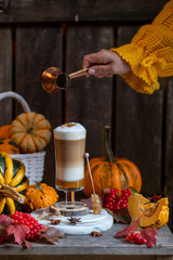 Spicy pumpkin latte