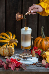 Spicy pumpkin latte