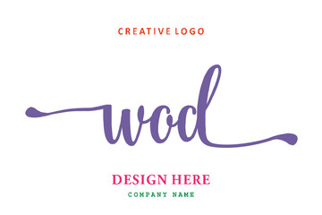 WOD lettering logo is simple, easy to understand and authoritative 
