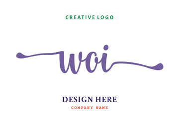 WOI lettering logo is simple, easy to understand and authoritative