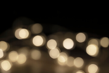 Obraz premium Illumination ball bokeh. Christmas background, winter background, etc. イルミネーションの玉ボケ。クリスマス背景、冬背景など