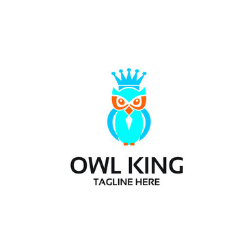 owl king logo template