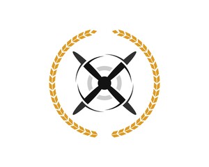 Circular wheat and plane propeller with rotating effects © Jefry Maviskho