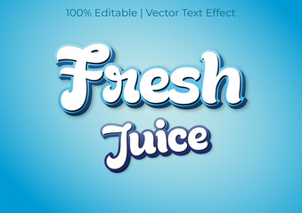 Fresh Juice Text Effect Retro Style