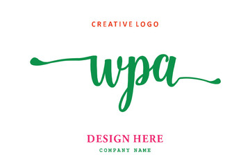 WPA lettering logo is simple, easy to understand and authoritative