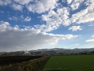 landscape with clouds