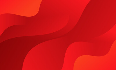 Abstract Red waves geometric background. Modern background design. gradient color. Fluid shapes composition. Fit for presentation design. website, banners, wallpapers, brochure, posters