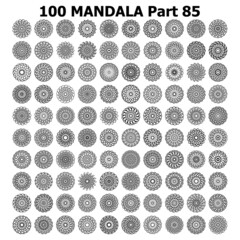 Various Pattern collections 100 Mandala pattern set Doodles freehand
