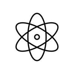Atom line icon