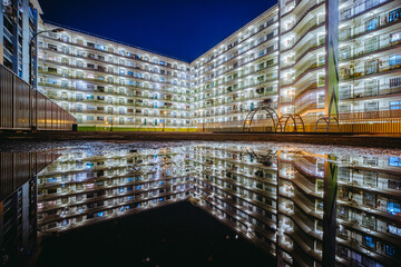 NAM SHAN Estate, a public housing estate in SHEK KIP MEI, HONG KONG.