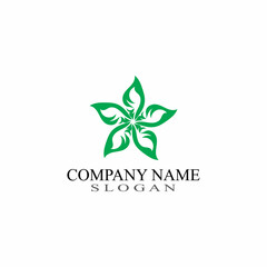 Leaf Nature Logo Design Template Vector