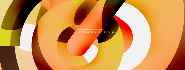 Circle abstract background. Vector illustration for wallpaper banner background card or landing page