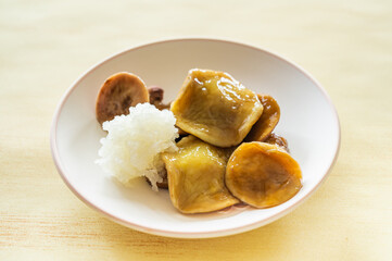 天然きのこのみぞれ和え
