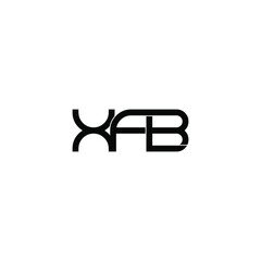 xfb initial letter monogram logo design