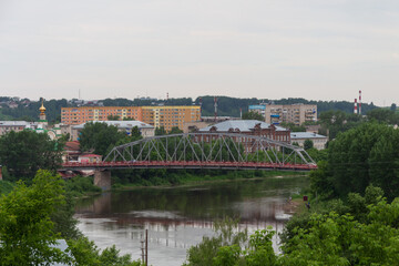 Obraz premium railway bridge in the city of Kungur
