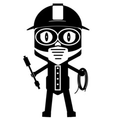 icon cartoon design concept and illustration web