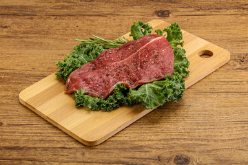 Raw beef steak for grill