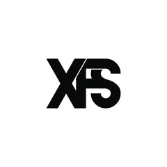 Obraz premium xfs initial letter monogram logo design