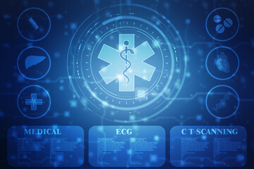 Medical and Health care concept background, Medical Science, Biotechnology concept background