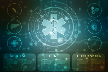 Medical and Health care concept background, Medical Science, Biotechnology concept background