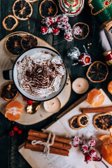 Obraz na płótnie Canvas Hot chocolate Christmas 