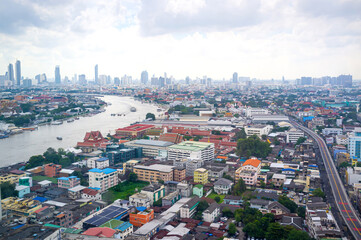 Thonburi side of Bangkok, Thailand