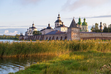 Early August morning at the old Kirillo-Belozersky monastery. Vologda region, Russia