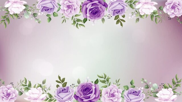 2D hand drawn animation . Valentine Day, Mother Day animated template. Background for family memories and quote words.