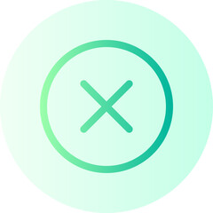 Obraz premium close gradient icon