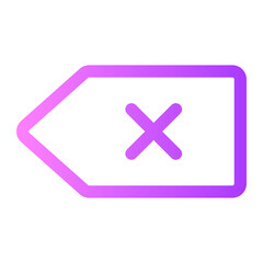 Obraz premium Back gradient icon