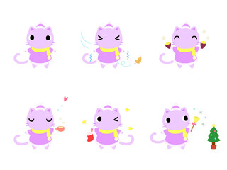 冬のネコアイコン