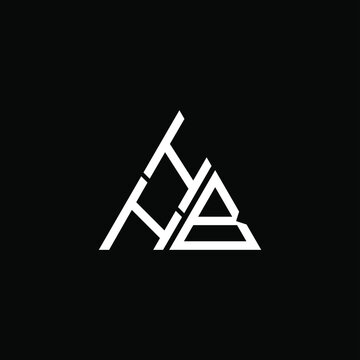 HHB letter logo creative design. HHB unique design
