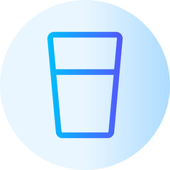 Glass gradient icon