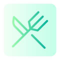 Obraz premium Fork gradient icon