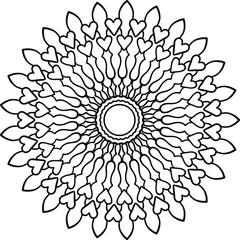 Mandala Art for coloring, Yoga, Meditation, peace,  vintage, geometric, ornaments