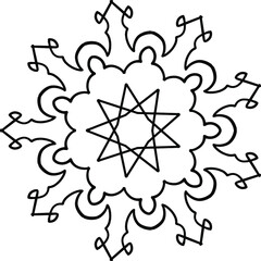 Mandala Art for coloring, Yoga, Meditation, peace,  vintage, geometric, ornaments