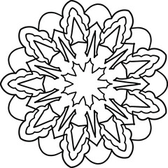 Mandala Art for coloring, Yoga, Meditation, peace,  vintage, geometric, ornaments