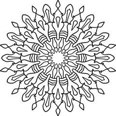 Mandala Art for coloring, Yoga, Meditation, peace,  vintage, geometric, ornaments