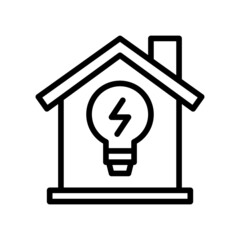 Home Icon, Line style icon vector illustration, Suitable for website, mobile app, print, presentation, infographic and any other project.