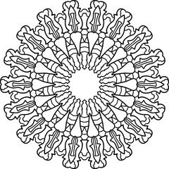 Mandala Art for coloring, Yoga, Meditation, peace,  vintage, geometric, ornaments